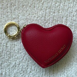 Victoria Secret Heart key chain coin case